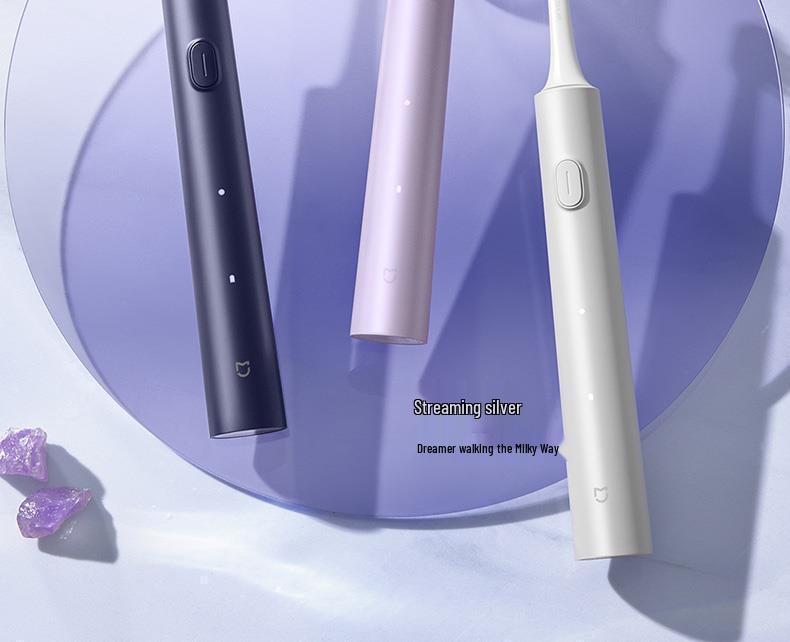 Mijia T302 Schallzahnbürste: Wasserdicht, Induktives Laden mit 4 Bürstenköpfen, Ideal für Studenten.