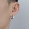 1 Pair Gothic Viking Rune Stud Earrings For Women/Men Stainless Steel Cubic Zirconia Rock Punk Piercing Jewelry