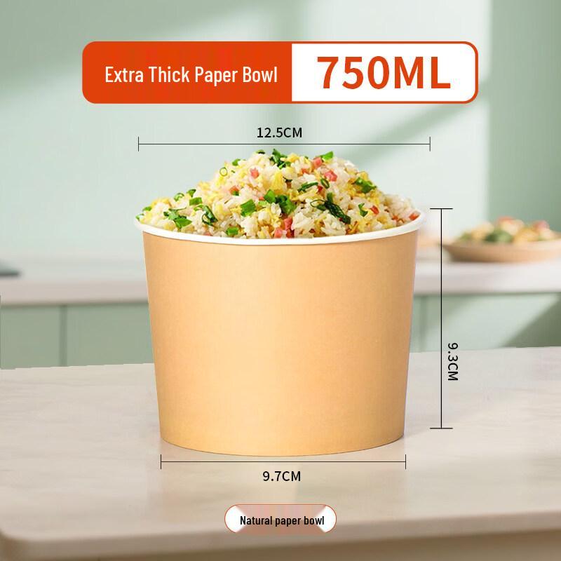 ZISIZ Disposable Food-Grade Rice Husk Bowls