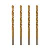 5-Piece Titanium-Coated High-Speed Steel Twist Drill Bit Set - Sharp, Wear-Resistant, Efficient Chip Removal