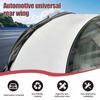 3-Piece Universal Car Rear Trunk Spoiler Wing Kit, DIY PU Soft Plastic Rubber Lip Wing, for Auto Body Styling & Stability