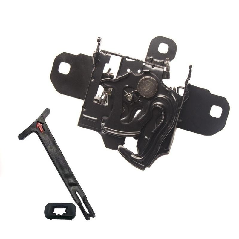 Front Hood Catch Car Bonnet Lock Direct Replacement Robust Mechanism Compact Design Black Finish For Jetta MK5 MK6