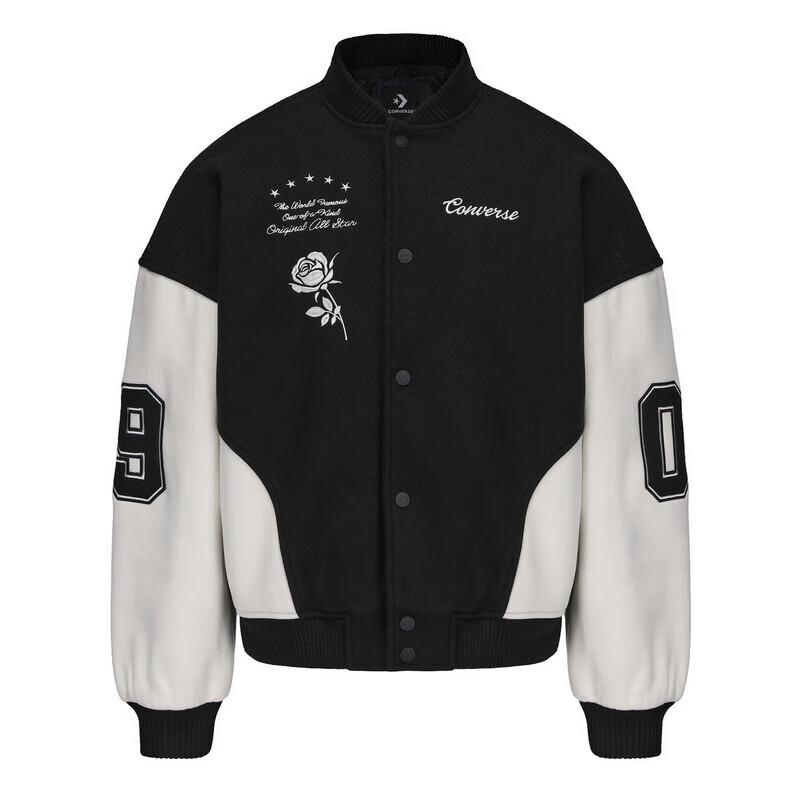 Converse Women s Colorblock Varsity Jacket L
