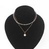 Multi-layers Necklaces for Women Personality Hollow Geometric Pendantes Necklaces Gold Cross Necklaces Punk Collar