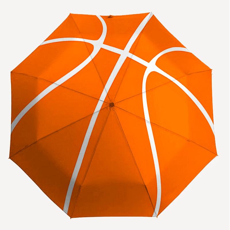 1 Stück Basketball Automatisches Öffnen/Schließen Regenschirm mit Winddicht, 8-Speichen Stabiles Dach, Langlebige Speichen, Modisches Design1287A