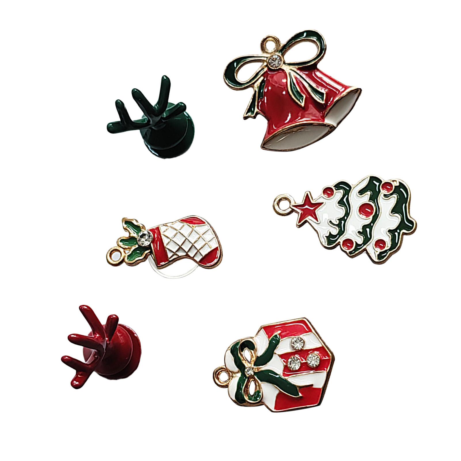 

6 шт. пузырьковые слайды аксессуары рождественские блестящие цинковый сплав алмазные туфли DIY украшения детали