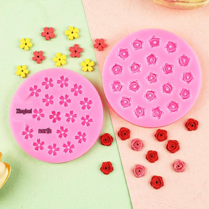 Cherry Blossom Rose Silicone Mold for DIY Cake & Epoxy Decoration