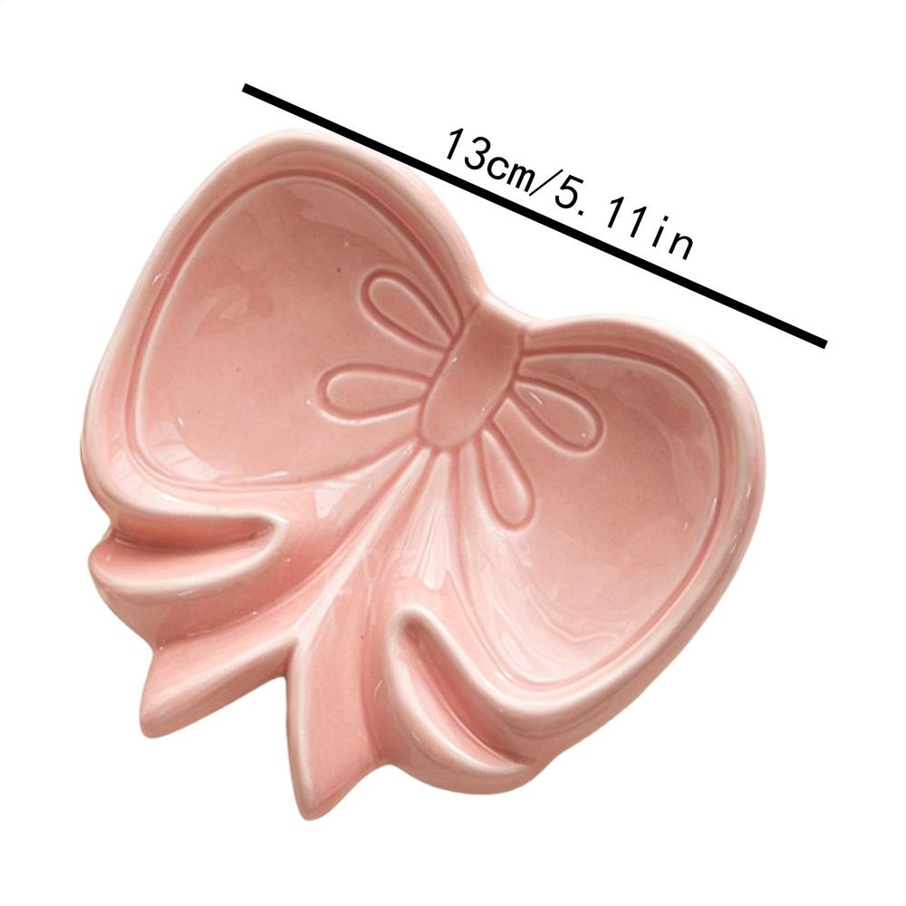 

Soap Holder Ceramic Aesthetic Bow With Drainage Soap Dish For Bathroom Sink For Home Kitchen Counter Shower Bath Tub Farmhouse рожевий