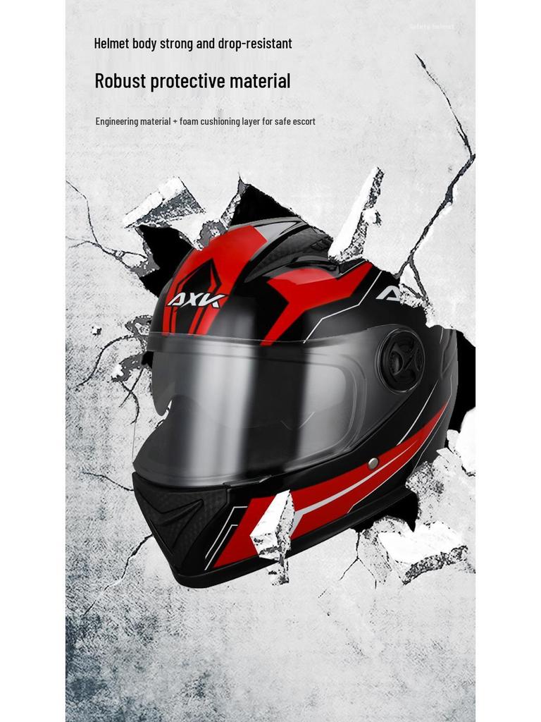 Męski/Damski Zimowy Ciepły Elektryczny Kask Samochodowy - Całoroczny Pełny Kask Motocyklowy