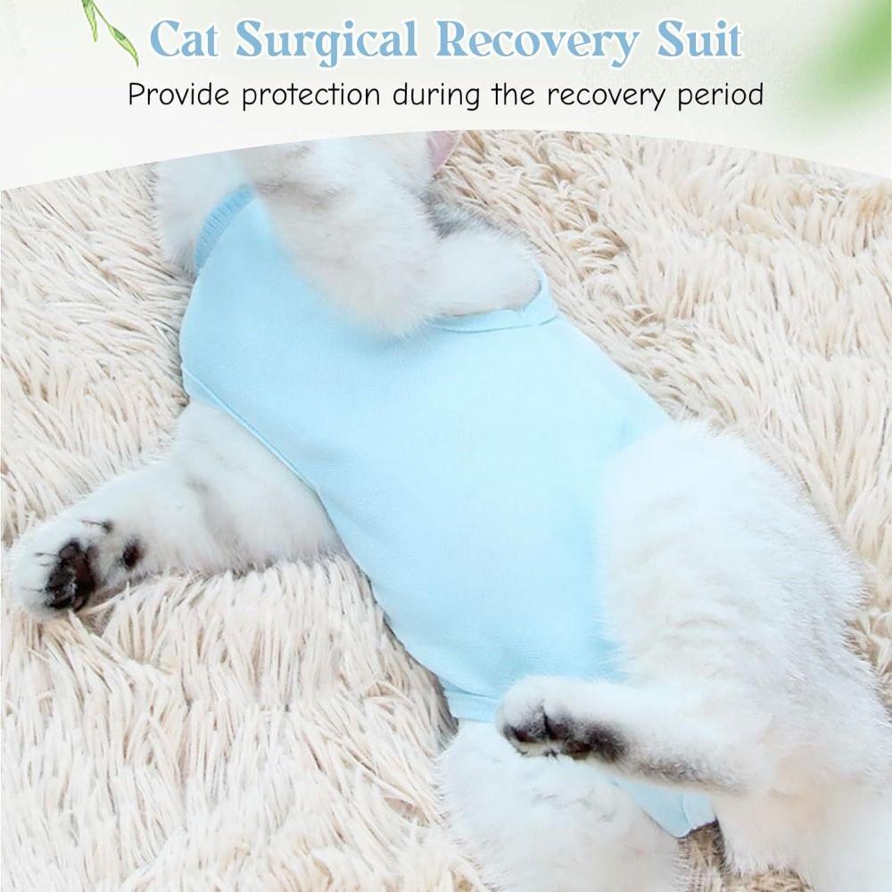 Soft Cat Recovery Suit Anti Bite Small Pet Vest Washable Physiological Clothes Puppy
