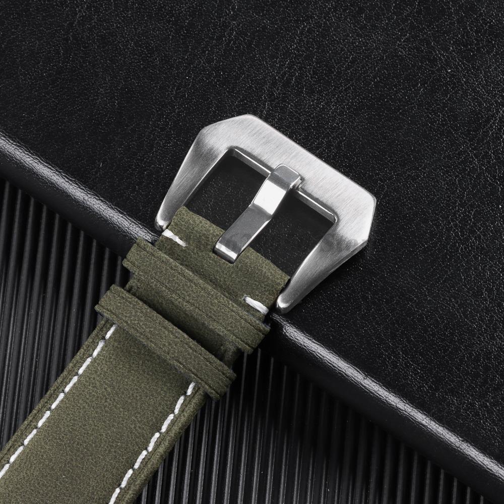 Correa de reloj 18mm 20mm 22mm 24mm Piel de vaca vintage Cuero genuino Correa de reloj para Huawei Watch Gt2/3 Correa retro Hombres Mujeres Pulseras de repuesto