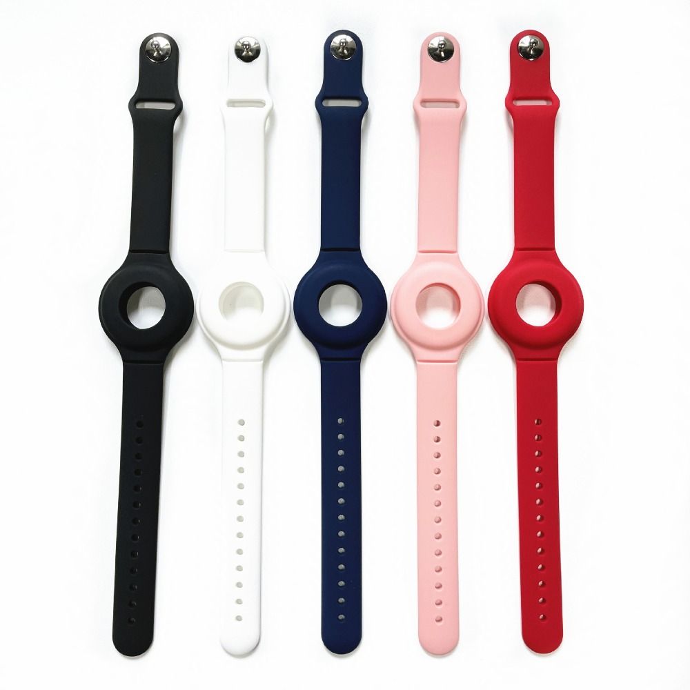 Anti-lost Tracker Holder Lightweight Children Locator Colorful Wrist Strap for AirTag Kid