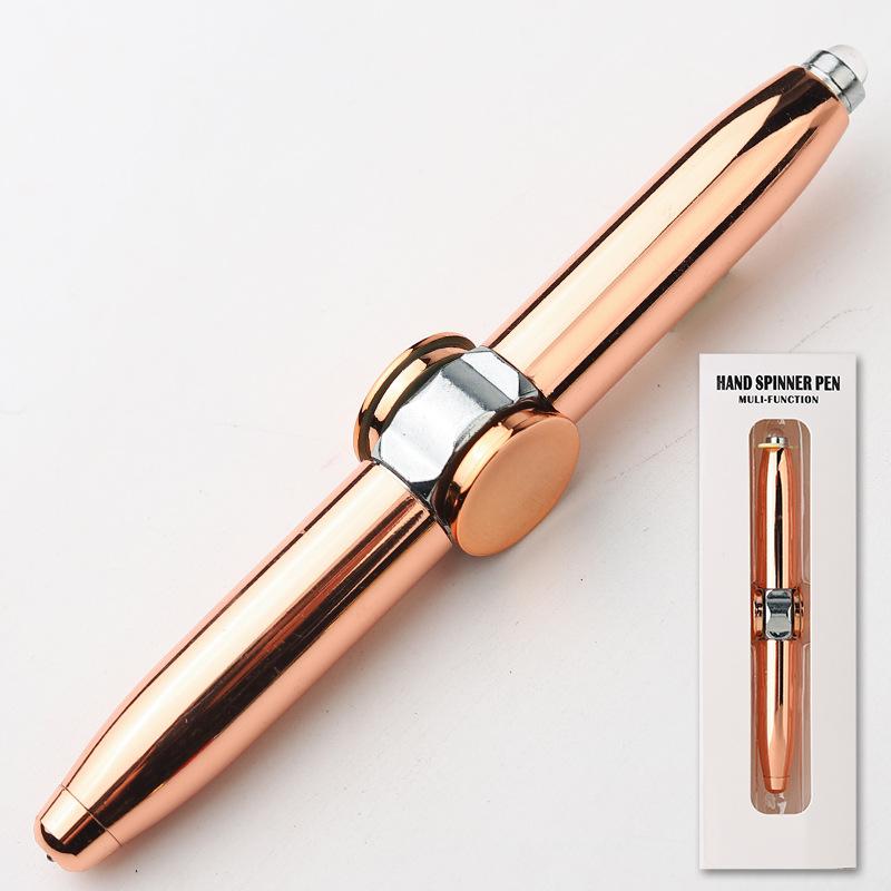 New Design Promotional Toy Metal Stylus Fidget Spinner Pen Custom UV Printing Logo Portable Fidget Spinner Lighter Welcome Gifts