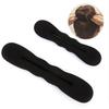 Black Fluffy Hair Bun Maker - Women's Styling Accessory