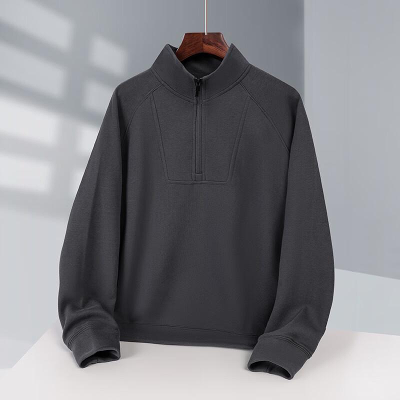 Neboocen Unisex Quarter-Zip Solid Sweatshirt