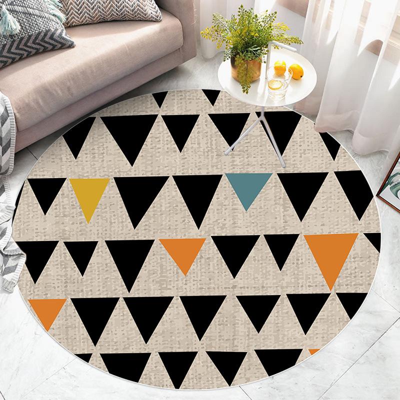Geometry Pattern Rug Round Rug Living Room Home Decor Children Room Rugs for Living Room