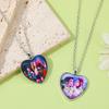 Yousheng Korea Pop Necklace Heart Pendant Necklace Anime Movie Hunters Necklace Jewelry Gift for Teens Boys Girls Fans