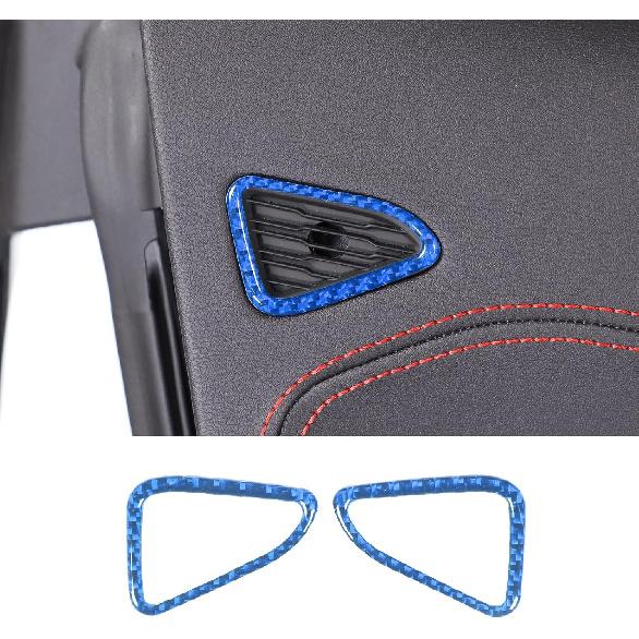 

CHEAYAR Soft 3D Real Carbon Fiber Car Door Dashboard Speaker Frame Trim Sticker Compatible with Corvette C8 Stingray Z06 Z51 2020 2021 2022 2023 синий