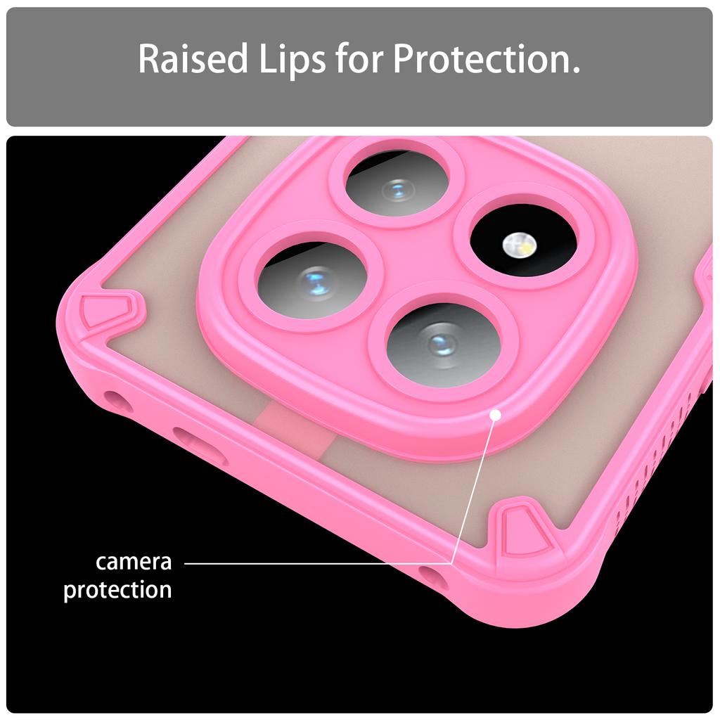 For Xiaomi Redmi Note 14 Pro+ 5G Case Hybrid Frosted Phone Back Cover