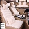 Winter Bubble Fleece Car Seat Cushion Set - Rabbit Fur Plush for Warmth