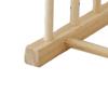 Vertical Wooden Dish Drying Rack 6 Grids Pine Wood Dish Drying Rack with Stable Base for Cups Cutting Boards