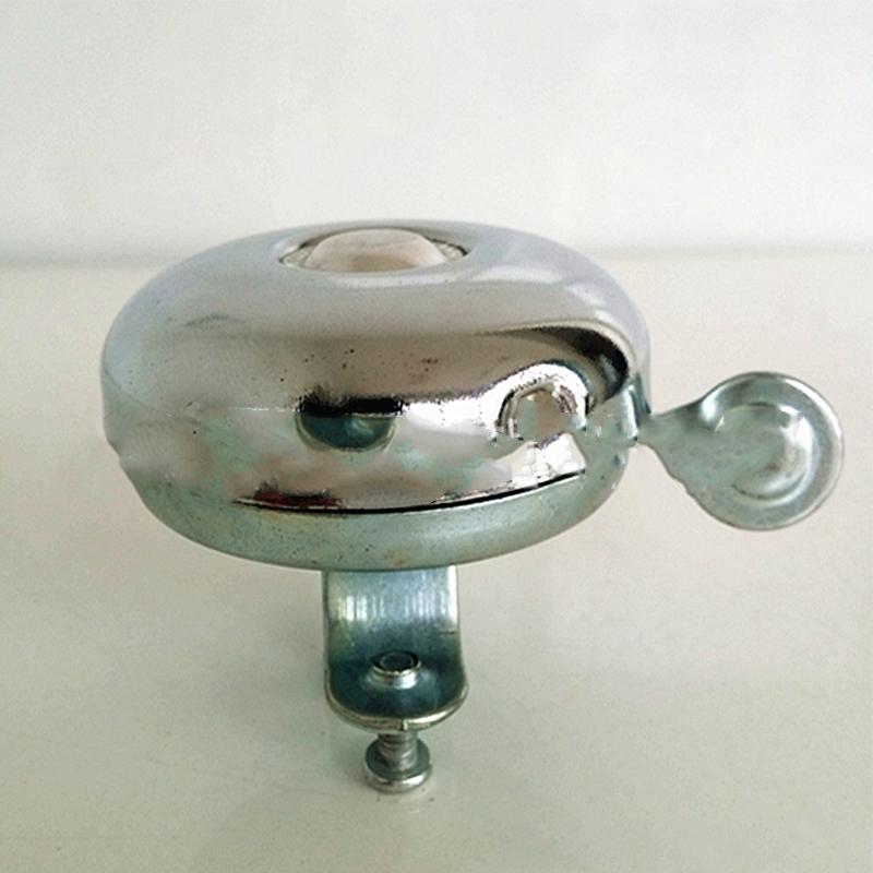 5Pcs Retro Super Loud Bicycle Bell Electroplated Shell Bright Rust Resistant Bike Bell Silver Left Hand