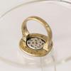 Vintage Copper-Inlaid Reversible Ring: European & American Style Antique Fashion for Women