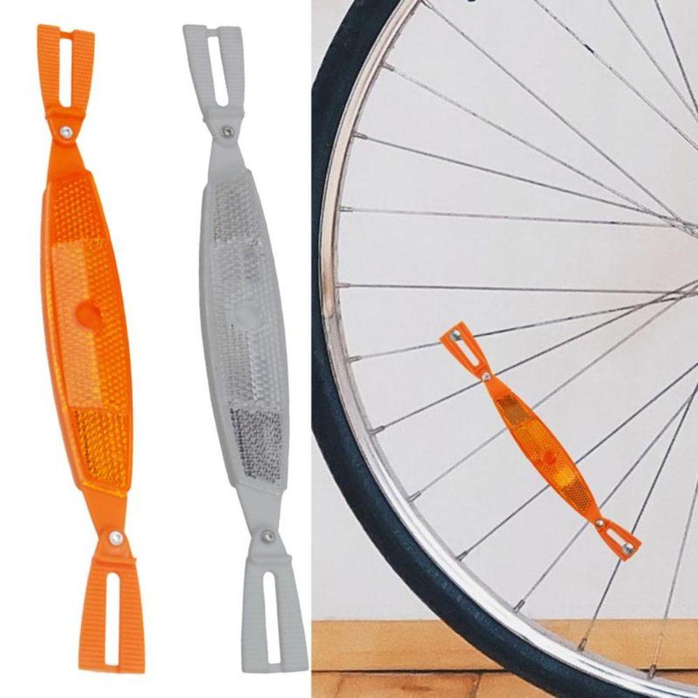 1 Pair ABS Bicycle Wheel Reflectors Warning Cycling Reflector Bike Spoke Reflectors  Night Riding