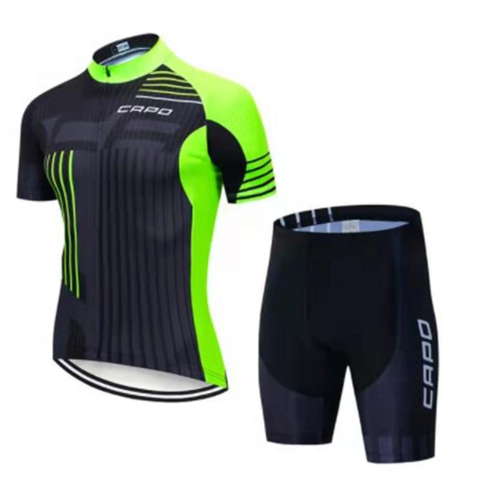Tour De France Cycling Suit Short-Sleeved Quick-Drying Breathable Suit Outdoor Road Mountain Bike Riding Equipment