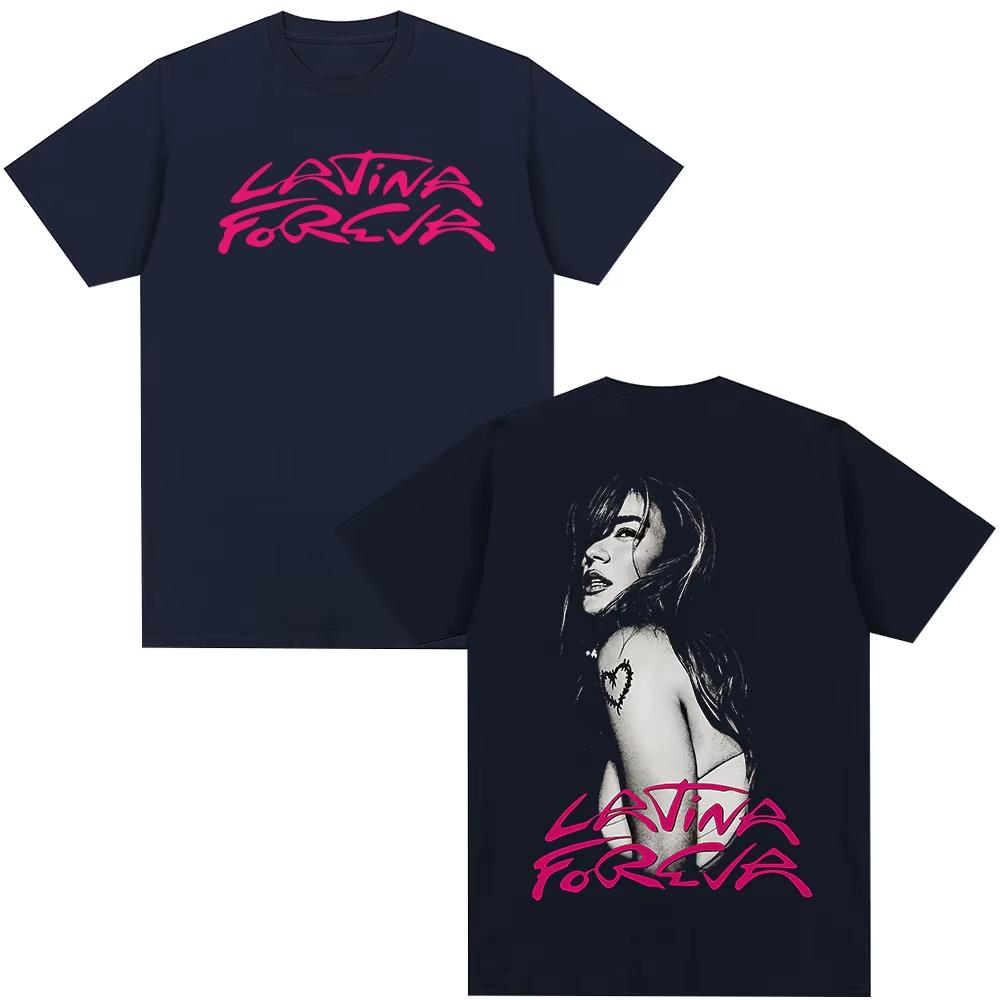 Karol G Tropicoqueta Latina Foreva 2026 Camiseta de Álbum Unisex Moda Femenina Camisetas Harajuku Camiseta de Algodón Casual Tops Streetwear