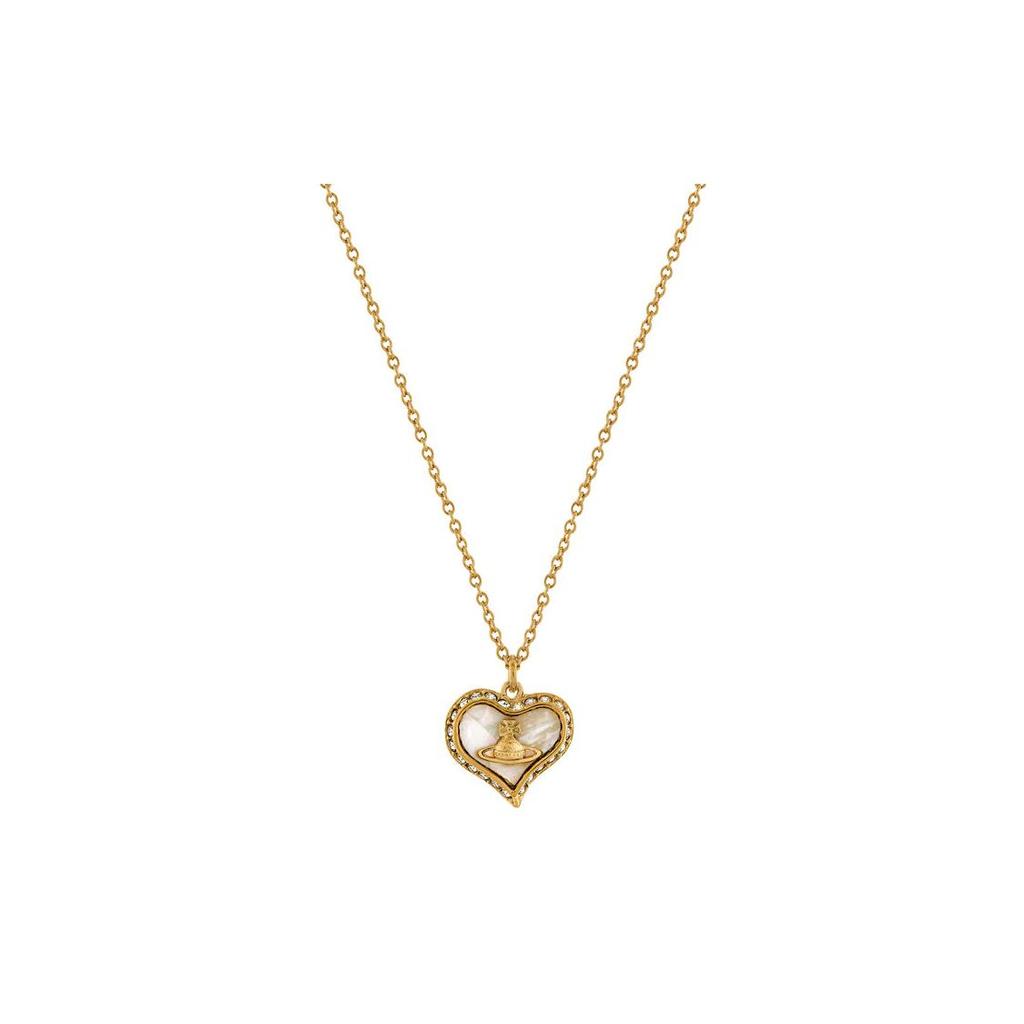 VIVIENNE WESTWOOD Asymmetrical Heart Elegant Fashion Brass Necklace Women Necklace 6302010302R178R178
