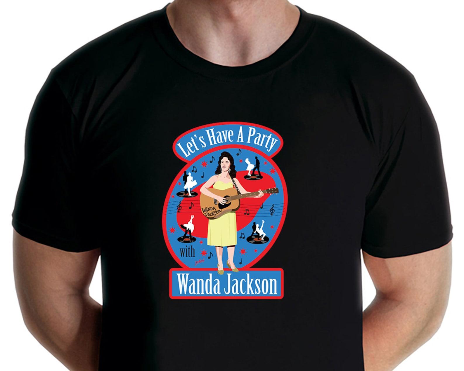 Wanda Jackson - Lets Have a Party T-shirt (Jarod Art) XL