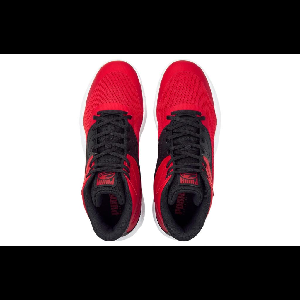 PUMA Triple Mid Men's Mid Top Basketball Shoes Red Black 376451-01