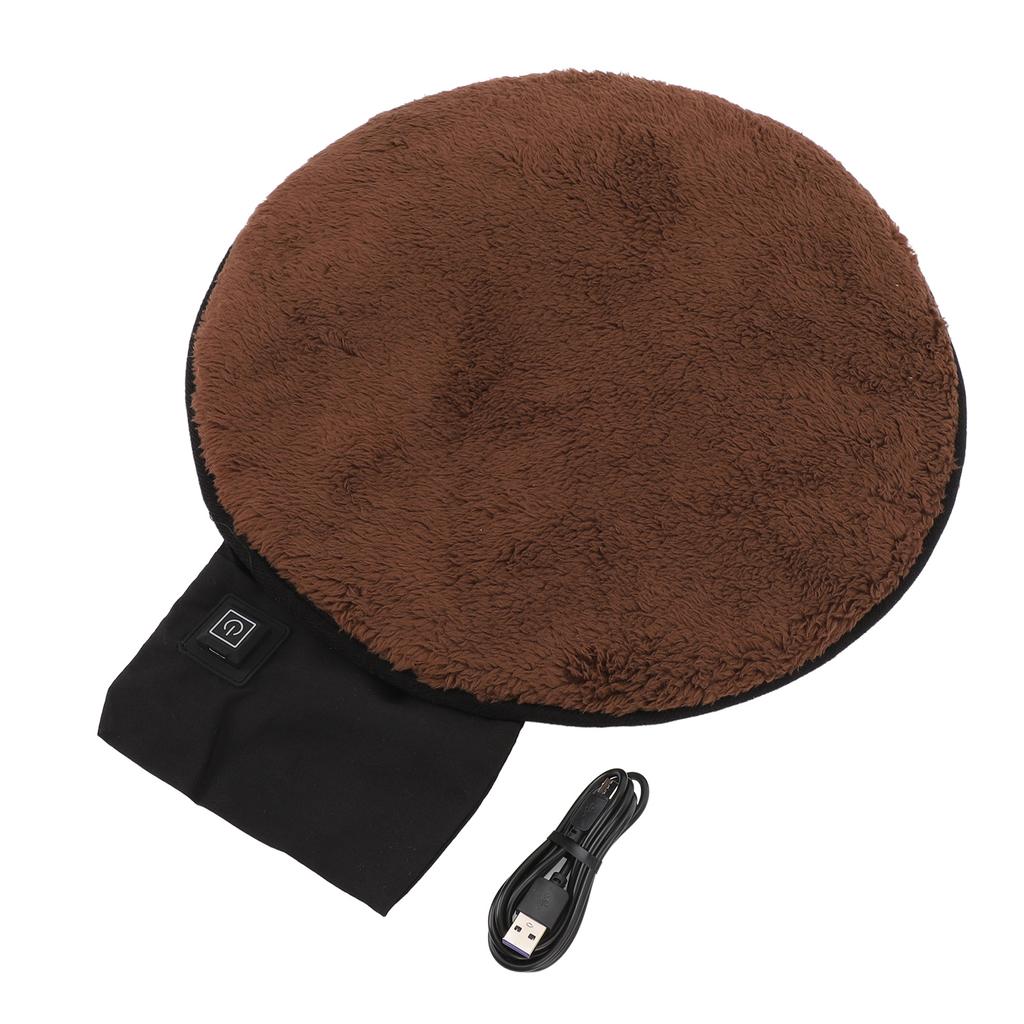 Pernă de Scaun Încălzită USB Pad de Încălzire Portabil pentru Stadion Sporturi în Aer Liber Birou Rotund