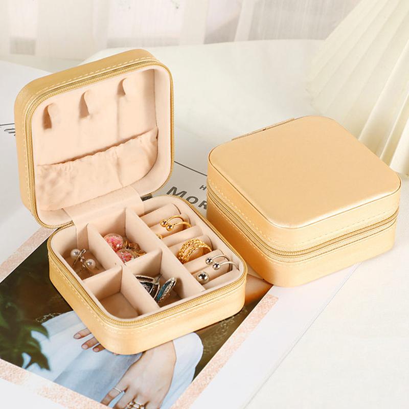 Candy Color Jewelry Organizer Display Storage Box Travel Earrings Necklace Ring Holder Jewelry Case Boxes