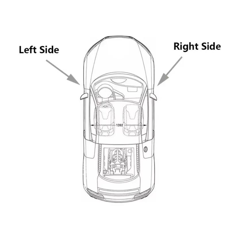 1PC For Toyota RAV4 RAV 4 Car Side Mirror Lower Base Cover Cap Frame Rearview Mirror Lens Glass