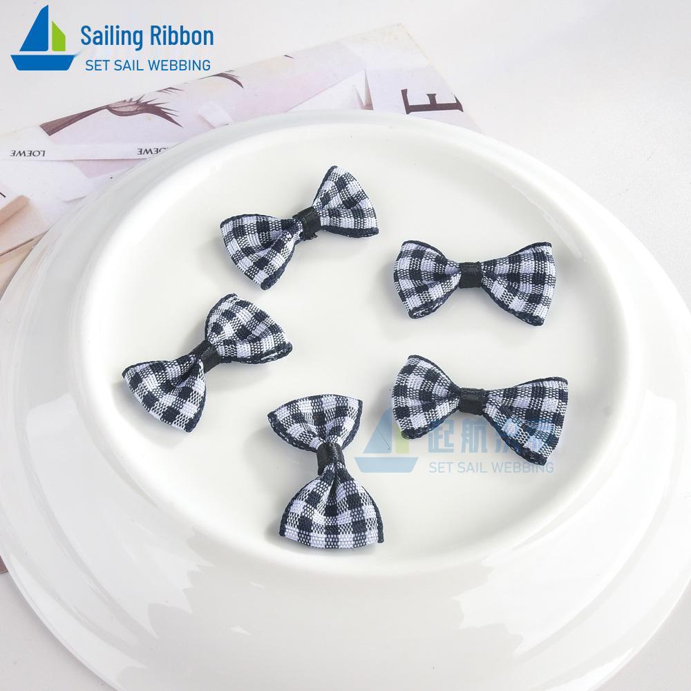 

In Stock: 3cm Checkered Bow in 17 Colors - DIY Cute Small Bow Decoration for Gift Boxes