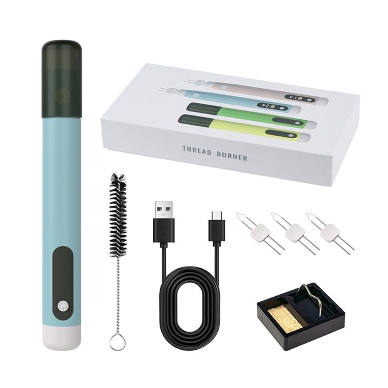 

USB Beading Iron Pen With Rechargeable 1100mAh Battery And Fast Heating For Jewelry Making And Craft Projects синій