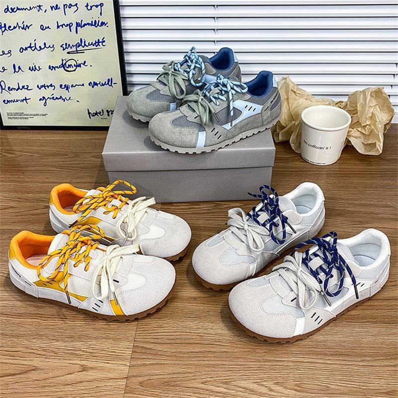 Retro Dexun Shoes  Autumn New High-end Big Head Casual Sports Shoes Non-slip Fashion Board Shoes