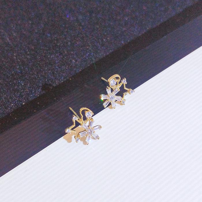 Ear Clips Without Ear Piercings Women'S Earrings Simple And Fresh Flower Earrings Temperament Summer Stud Earrings