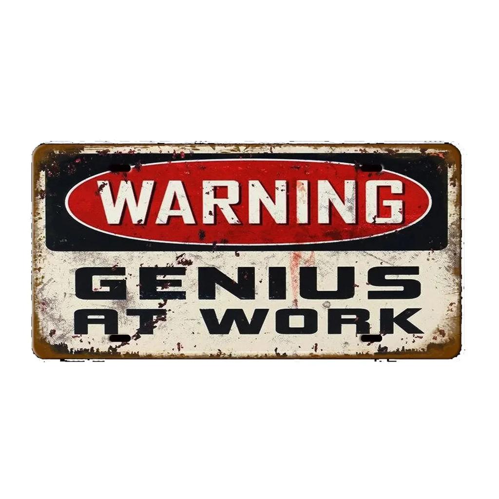 Warning No Smoking Caution Metal Aluminum Signs Vintage Plaque Auto Plate Embossed Tag Garage Bars Pubs Clubs Home Wall Decor