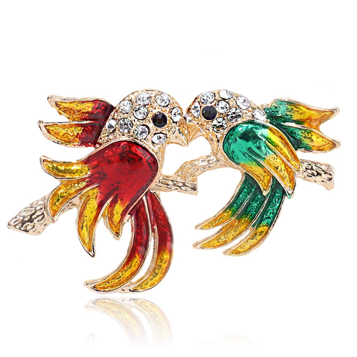 

Премиальная ретро-брошь в виде ласточки, высококачественная брошь-булавка, изысканные аксессуары для костюма, цветная эмалевая брошь