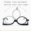 +1.0~+4.0 Diopter Rotating Makeup Reading Glasses Flip Down Lenses Cosmetic Glasses  Woman