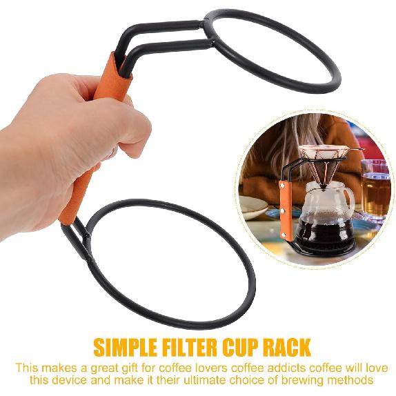 Mikikit 1 шт. Стойка для кофейных фильтров, Держатель для ручного кофейного фильтра, Воронка, Аксессуар для ручного кофе, Стойка для кофейных фильтров, Стенд для кофейных фильтров, Кофейный аксессуар