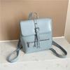 Solid Flap Women's Backpacks with Internal Compartments Zippered Inner Pocket High-quality Bags PU Fashion Backpacks