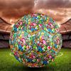 Super Mario Print Size 5 Soccer Ball, Standard Match Football for Sports Game and Team Practice, Ideal Gift for Soccer Fans