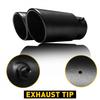 Black Steel Car Stainless Exhaust Dual Pipe Tip Muffler Burnt Tail Titanium Rear
