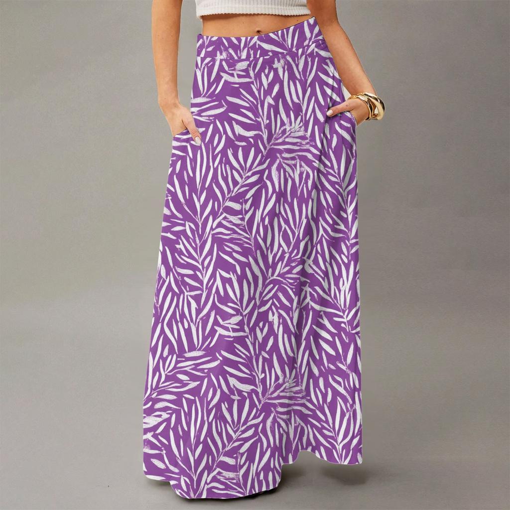Women's Flowing Maxi Dress Regular Casual Summer Floral Print Bohemian  Skirt