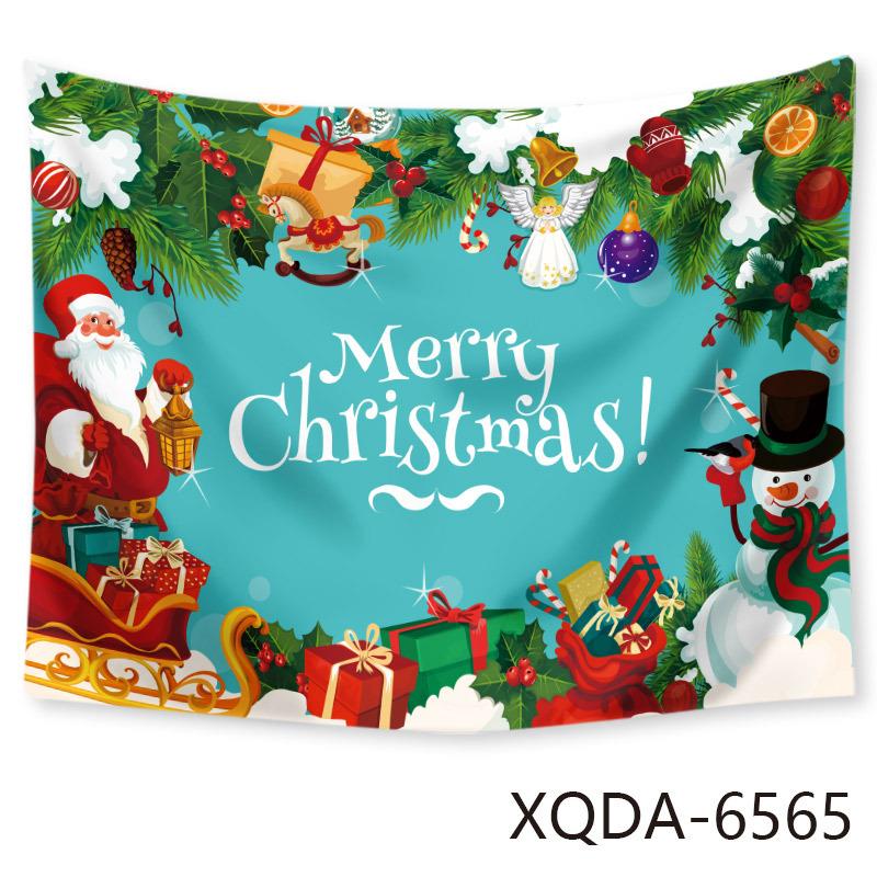 Christmas Tree Tapestry Santa Claus Hanging Cloth Background Cloth Christmas Tree