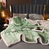 Thickened Three-Layer Milk Velvet Baby Blanket, Machine Washable Fleece Gift Cover